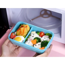 Lunchbox śniadaniówka pojemnik na śniadanie obiad sztućce z bidonem zestaw