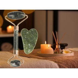 Masażer do twarzy z jadeitu roller wałek płytka