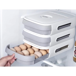 Pojemnik na jajka box organizer do lodówki pudełko szuflada do jaj pudełko