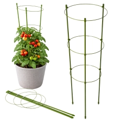 Podpora pierścieniowa do roślin 60 cm z 3 pierścieniami DIVODV