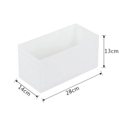 Organizer na biustonosze bieliznę skarpetki ubrania do szuflady szafy biały