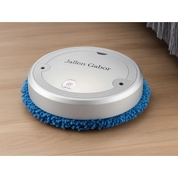 Robot mopujący automatyczny bezprzewodowy elektryczny sprzątający srebrny - zdjęcie 3