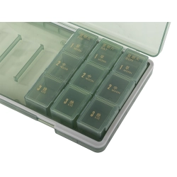 Pojemnik na leki tabletki pudełko pory dnia lekarstwa kasetka tygodniowy