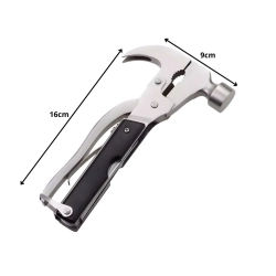 Młotek wielofunkcyjny 18w1 multitool narzędzie survival młotek piła obcęgi — zdjęcie 14
