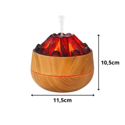 Nawilżacz powietrza ognisko LED USB ultradźwiękowy dyfuzor do domu i biura