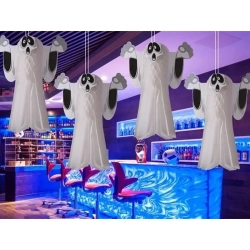 Duch zawieszka papierowa halloween duszek 3d składany z papieru dekoracja