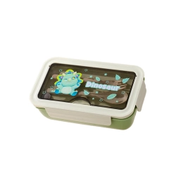 Lunchbox śniadaniówka pojemnik na śniadanie do szkoły przegródki sztućce