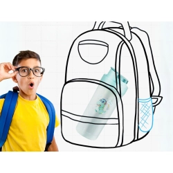 Butelka bidon na wodę dla dzieci 500ml szkolny do szkoły przedszkola