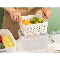 Pojemniki kuchenne na żywność z koszyczkiem pojemnik z uszczelką 4 szt