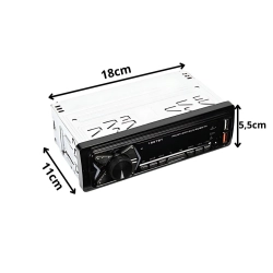 Radio samochodowe bluetooth usb aux sd 1-din zestaw głośnomówiący pilot