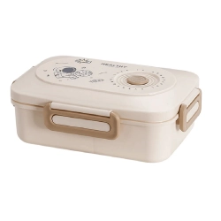 Lunchbox śniadaniówka pojemnik na śniadanie obiad z przegródkami sztućce — zdjęcie 5