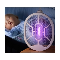 Elektryczna łapka na muchy komary owady uv składana lampa owadobójcza