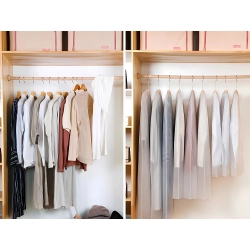 POKROWIEC NA GARNITUR UBRANIA ODZIEŻ PŁASZCZ SUKIENKĘ DUŻY 60x140cm