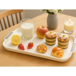 Taca kuchenna do serwowania śniadań napojów ciast deserów plastikowa