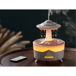 Nawilżacz powietrza dyfuzor zapachowy lampa led w kształcie ufo z pilotem