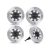 Lampki solarne gruntowe lampa ogrodowa 8 led 4 szt