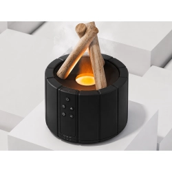 Nawilżacz powietrza USB dyfuzor z LED RGB kominek mgiełka zapachowa ogień