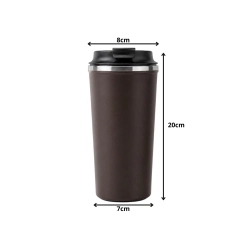 Kubek termiczny termos na gorące napoje kawa 500 ml z przyssawką anti-spill