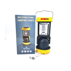 Lampa solarna kempingowa led z uchwytem do wieszania na biwak 5 trybów