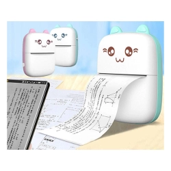 Mini drukarka termiczna bezprzewodowa przenośna drukuś do zdjęć notatek