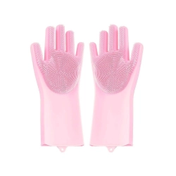 Rękawice do mycia naczyń myjka kuchenne silikonowe