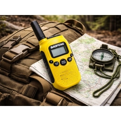 Zestaw 2x krótkofalówka baofeng bf-t6 duży zasięg do 2 km latarka1500mah