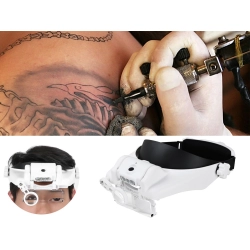 Lupa nagłowna na głowę okulary czołowa 3 led 11,5x