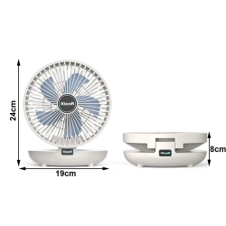 Wentylator biurkowy wiatrak składany bezprzewodowy klips biurkowy stojący