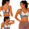 Biustonosz sportowy damski push up modelujący bezszwowy wkładki rozmiar 2xl Biustonosz sportowy damski push up modelujący bezszwowy wkładki rozmiar 2xl