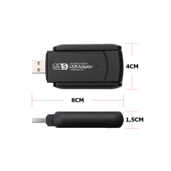 Karta sieciowa wi-fi adapter wifi usb 1300mbps dual