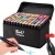 Markery alkoholowe touch zestaw 120 szt flamastry mazaki dwustronne etui