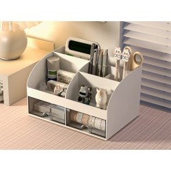 Przybornik organizer na biurko półki na kosmetyki drobiazgi szuflady szafka