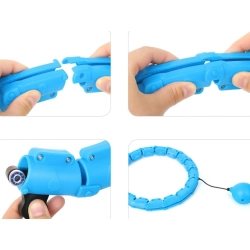 Hula hop z obciążeniem odchudzające do ćwiczeń obręcz regulowana masująca