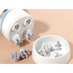 Masażer głowy elektryczny relaksacyjny bezprzewodowy usb 4 końcówki