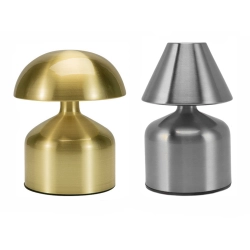 Bezprzewodowa lampka do restauracji hotelu dotyk led grzybek 3 tryby nocna