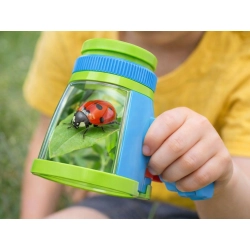 Lupa na owady do obserwacji owadów szkło powiększające pojemnik figurka