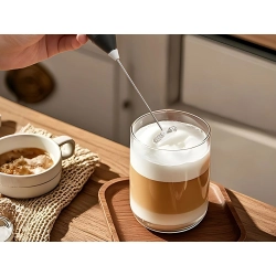Spieniacz do mleka kawy ręczny ubijacz mini mikser elektryczny 3 tryby