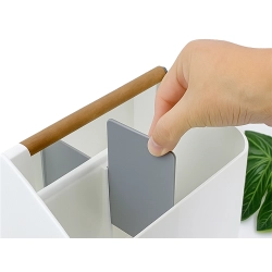 Przybornik organizer na biurko na drobiazgi do łazienki na kosmetyki