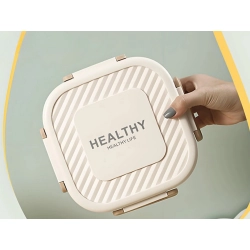 Lunchbox śniadaniówka pojemnik na śniadanie obiad z przegródkami sztućce