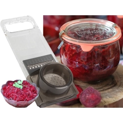 Krajalnica szatkownica tarka do warzyw i owoców uchwyt obieraczka 6 ostrzy