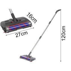 Odkurzacz bezprzewodowy ręczny obrotowy 360 szczotka elektryczna kaśka - zdjęcie 1