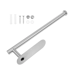 Uchwyt na ręcznik papierowy kuchenny samoprzylepny metalowy srebrny loft