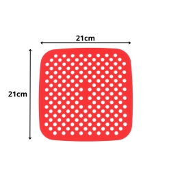 Wkład podstawka do frytownicy air fryera silikonowy kwadratowy 21cm
