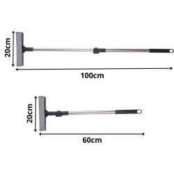 Myjka do okien ściągaczka z gąbką teleskopowa kij do szyb luster podłóg