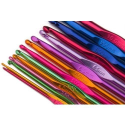 Zestaw szydełek szydełka 12 sztuk do szydełkowania 2 - 8 mm komplet