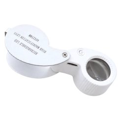 Lupa jubilerska powiększenie 40x kieszonkowa składana 25mm dioda 9 led — zdjęcie 8