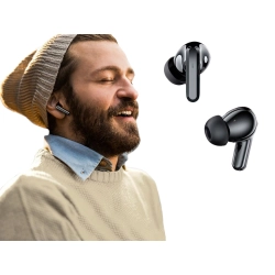 Słuchawki douszne bluetooth bezprzewodowe z etui ładującym led i mikrofonem