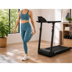 Bieżnia elektryczna domowa treningowa składana Bluetooth 12 km/h 120 kg