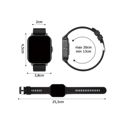 Smartwatch zegarek damski męski gumowy pasek sport bluetooth rozmowy zieleń