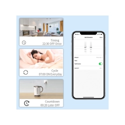 Inteligentne gniazdko elektryczne WiFi timer 16A Verk Group